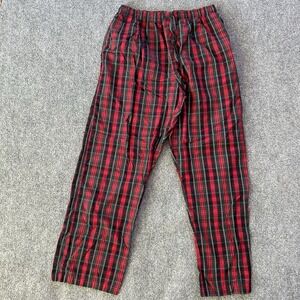 Polo Ralph Lauren Pant Men Medium Red Plaid Sleep Wear Pajama VTG 32-34 Waist P5